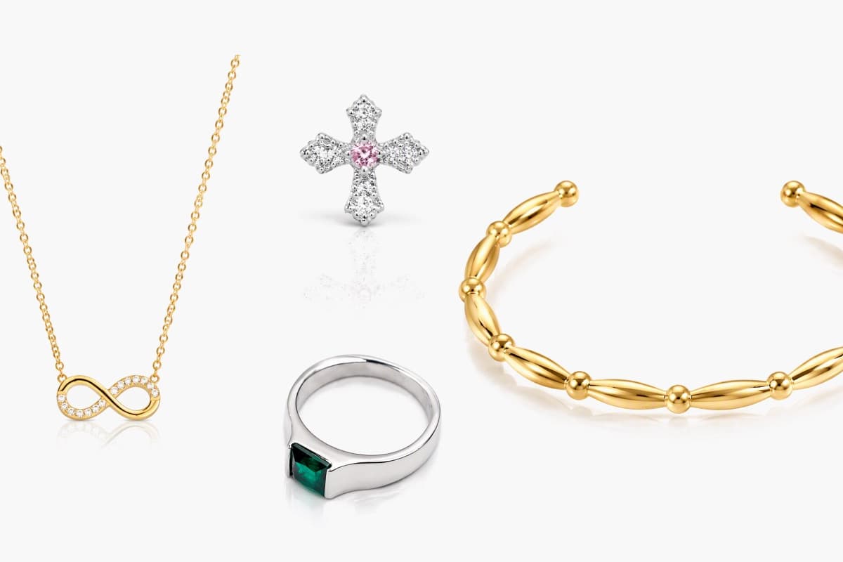 Dainty Cross Stud Earrings