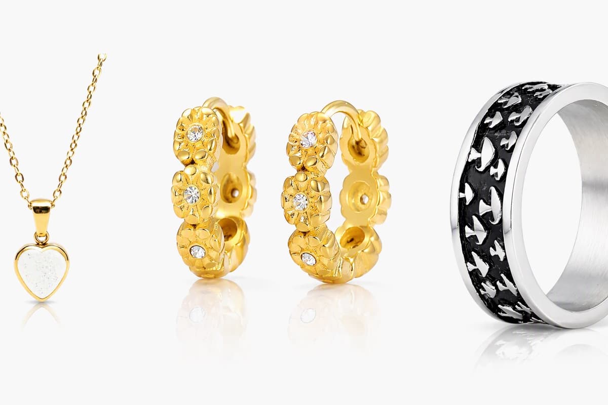 Flower Hoop Earrings