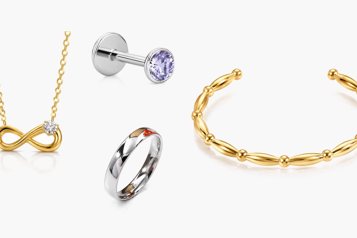 Dainty Round Stone Stud Earrings
