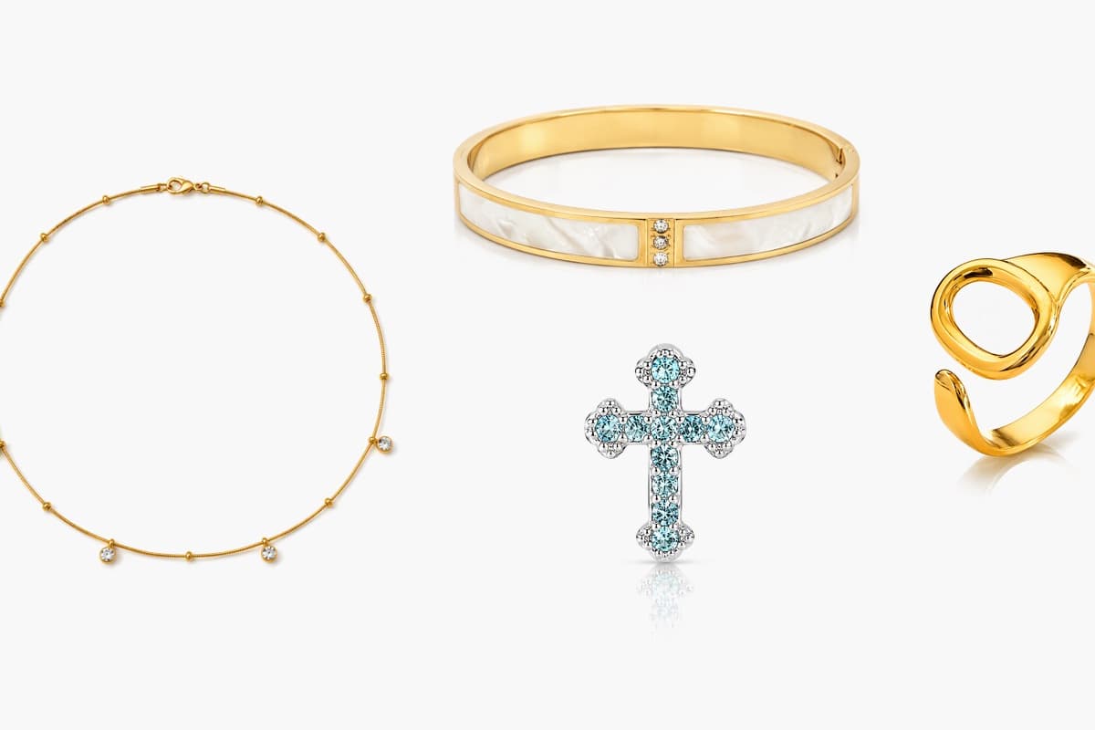 Dainty Cross Stud Earrings