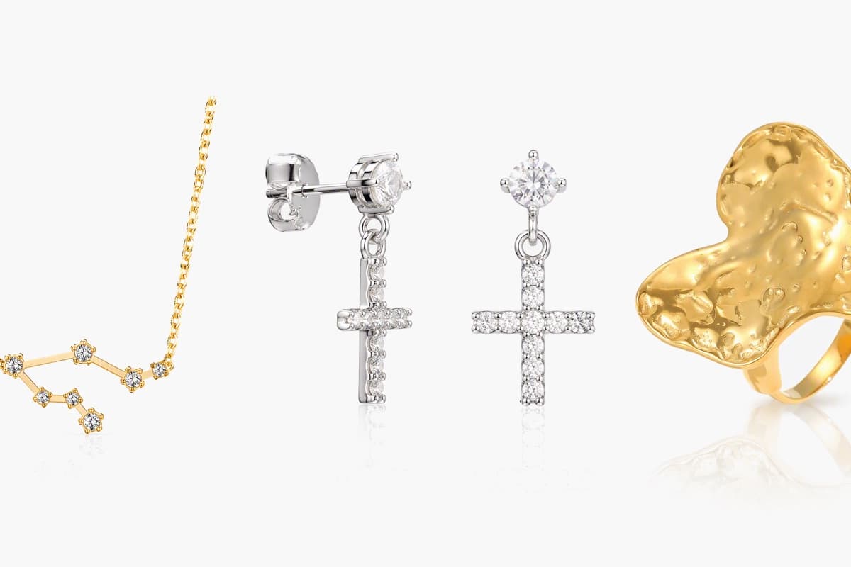 Dainty Cross Drop Earrings