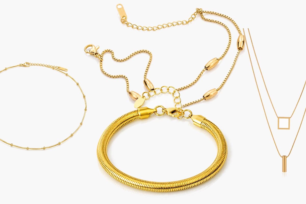 Dainty Beaded Snake Chain Necklace
