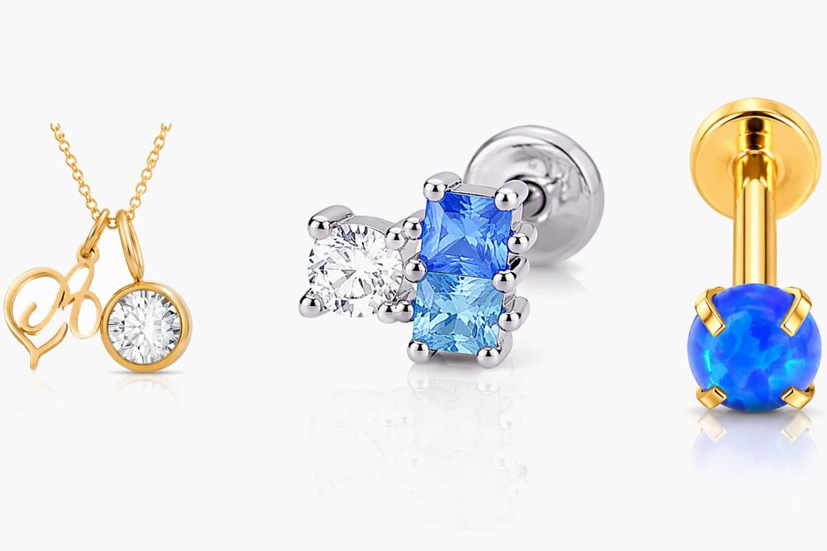 Prong Set Opal Labret