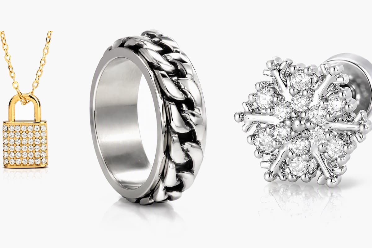 Snowflake Stud Earrings