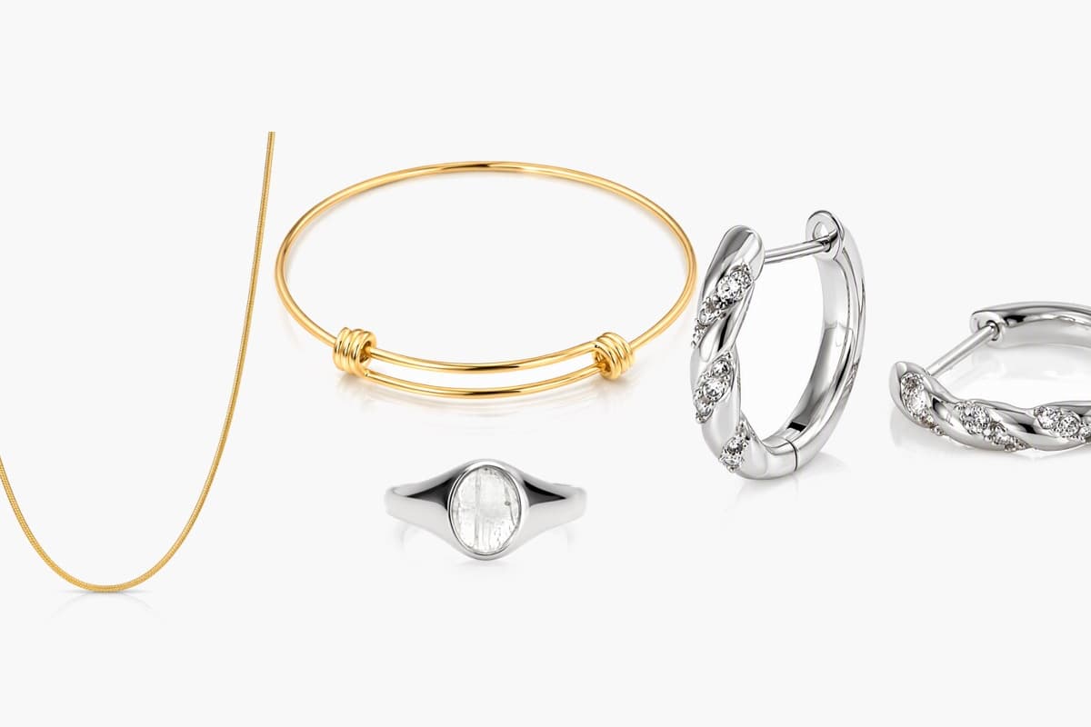 Twisted Band Hoop Earrings