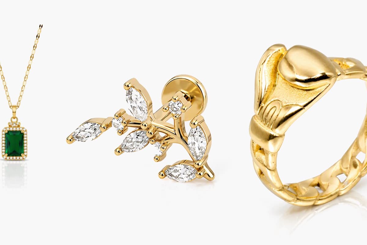 Dainty Leaf Branch Stud Earrings