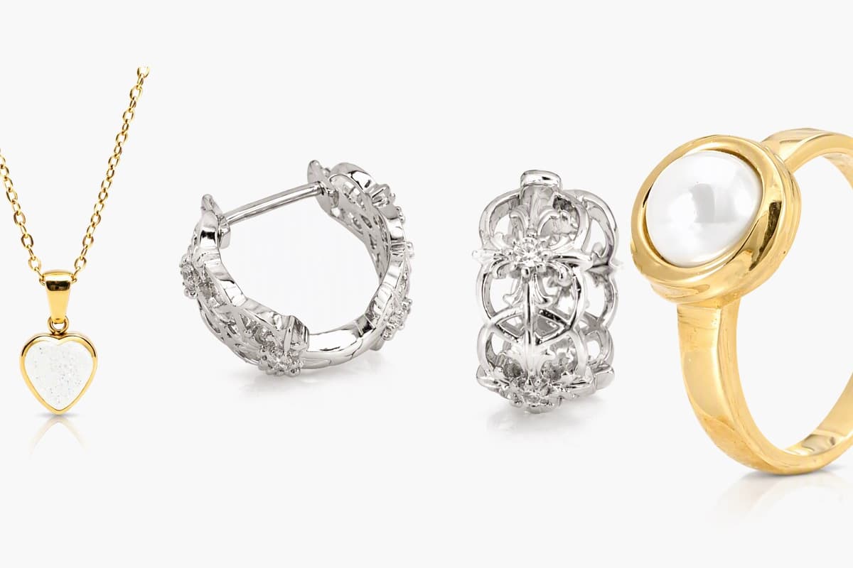 Floral Hoop Earrings