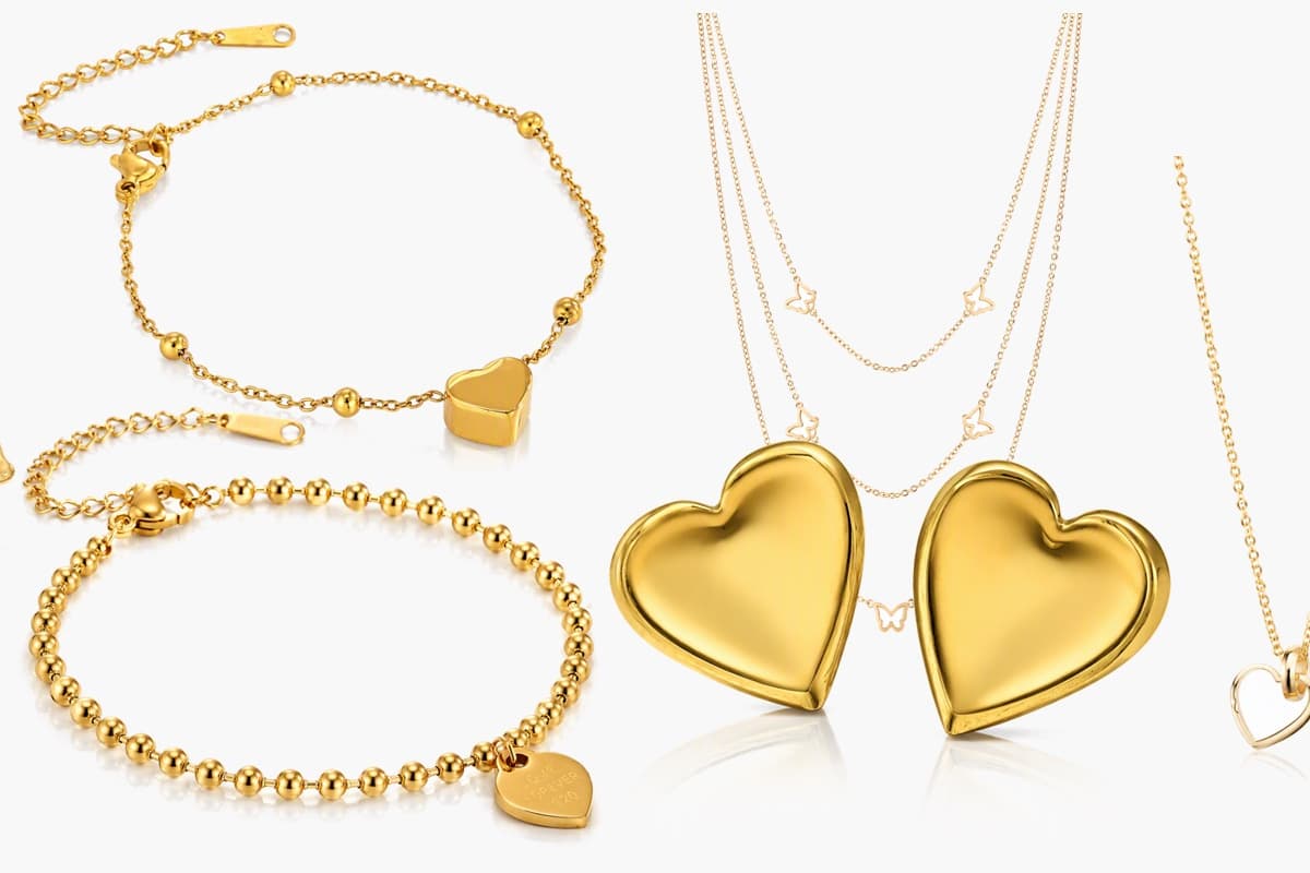 Dainty Open Heart Pendant Necklace
