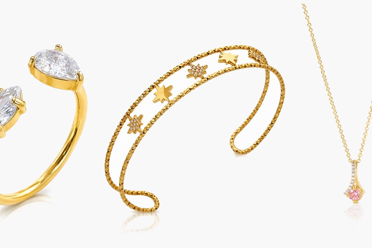 Dainty Stone Charm Necklace