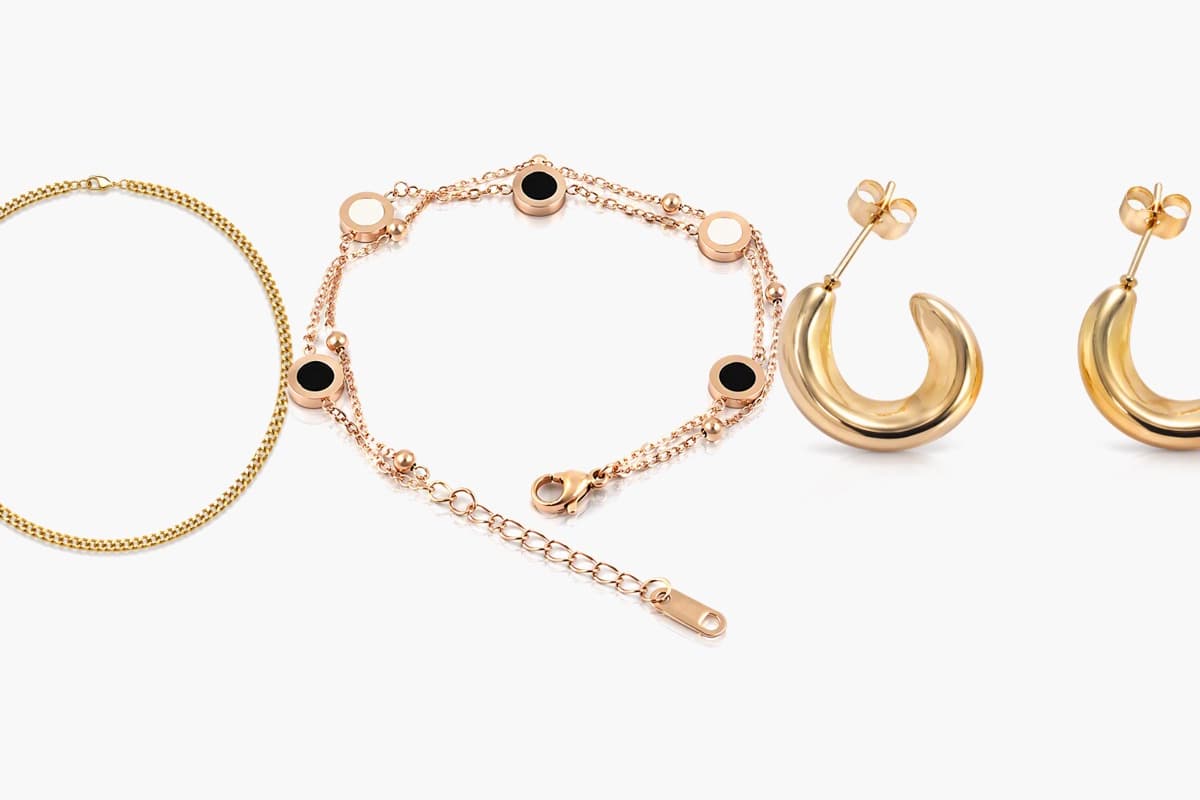 Chunky Crescent Moon Hoop Earrings