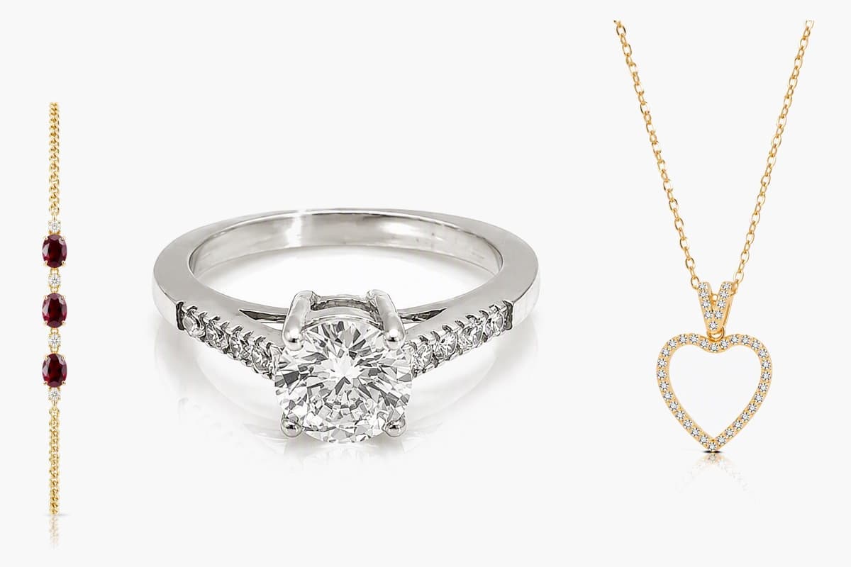 Dainty Open Heart Pendant Necklace