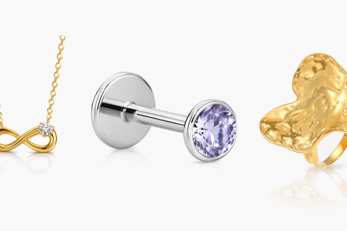 Dainty Round Stone Stud Earrings
