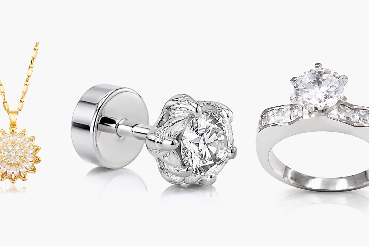 Dainty Flower Cluster Stud Earrings