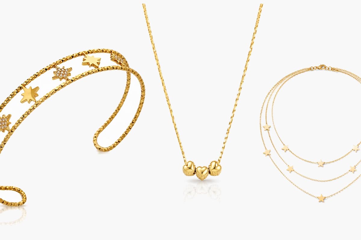 Dainty Triple Heart Necklace