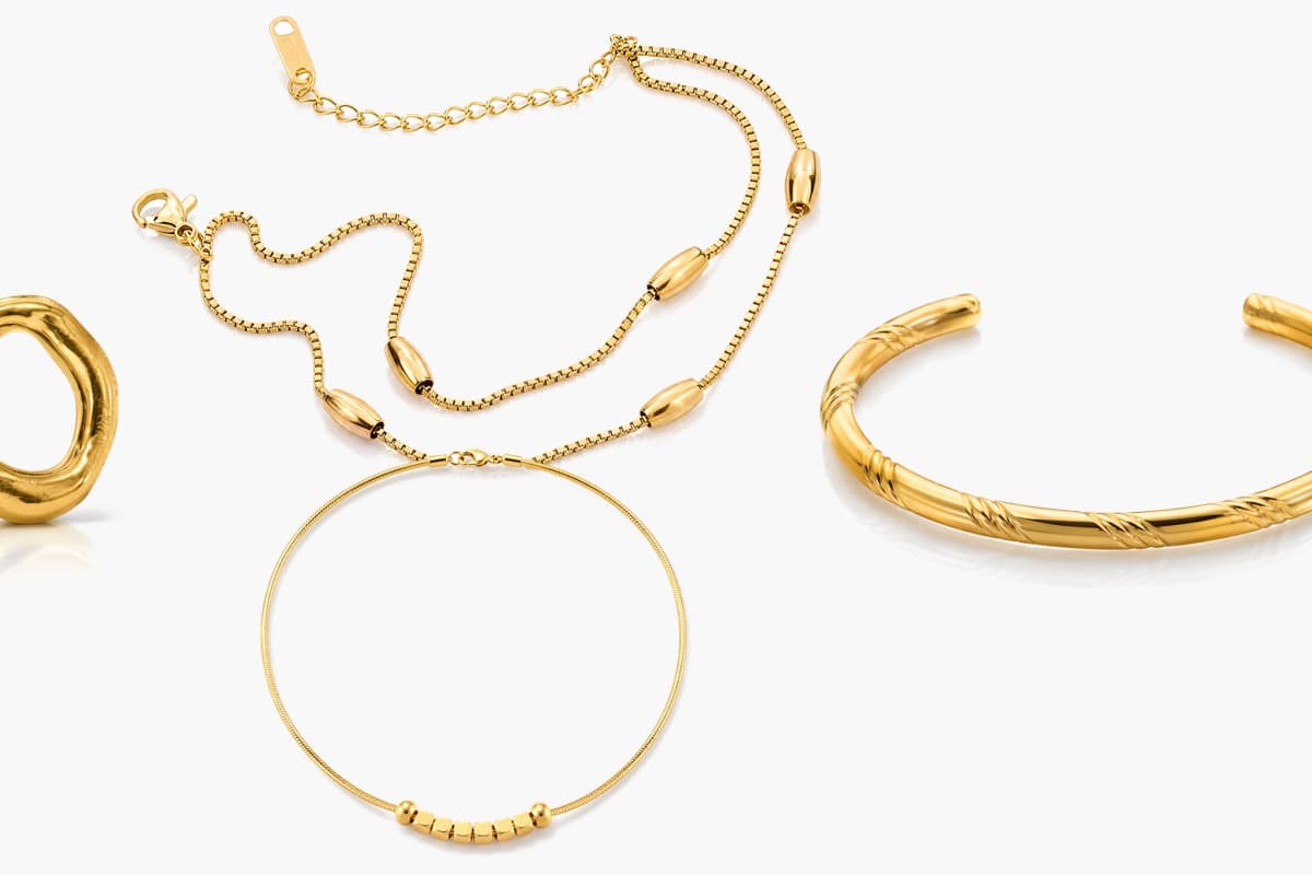 Dainty Beaded Snake Chain Necklace
