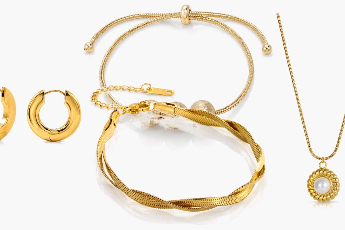 Three-Sphere Snake Chain Bracelet