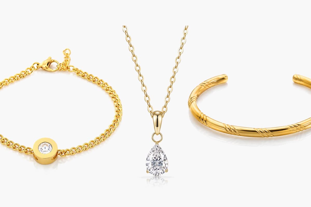 Elegant Pear Drop Pendant Necklace