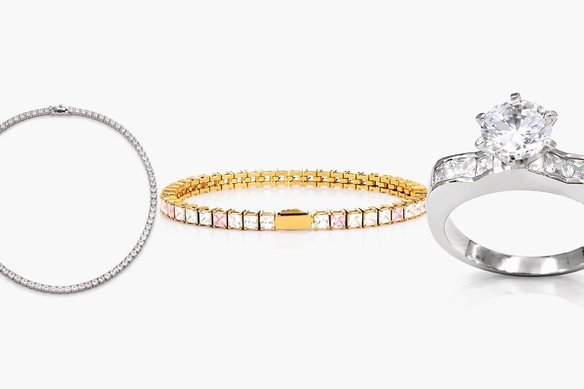 Elegant Square Stone Tennis Bracelet