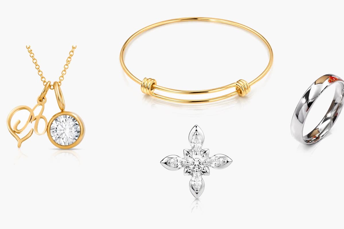 Dainty Four-Leaf Clover Stud Earrings
