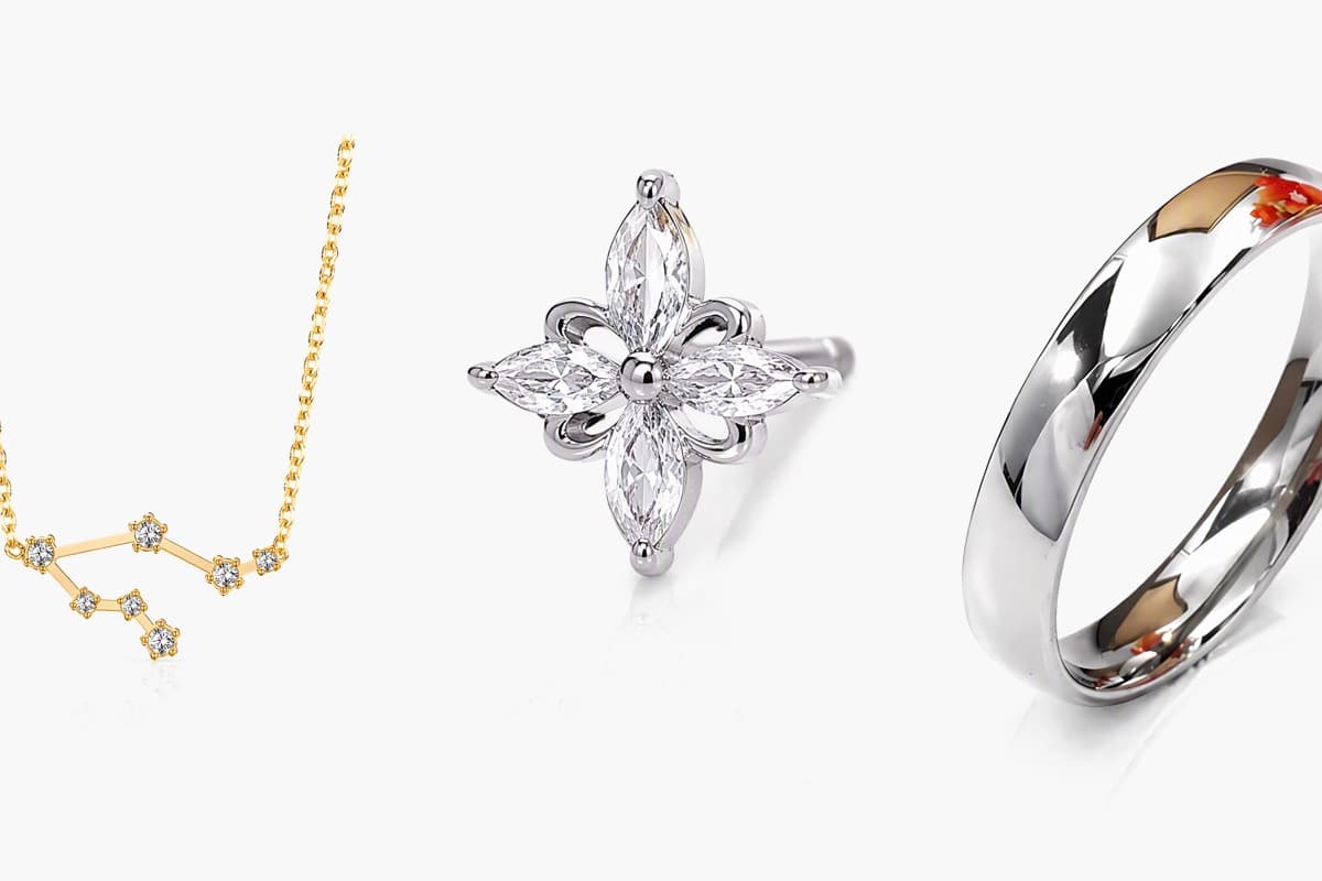 Dainty Four-Leaf Clover Stud Earrings
