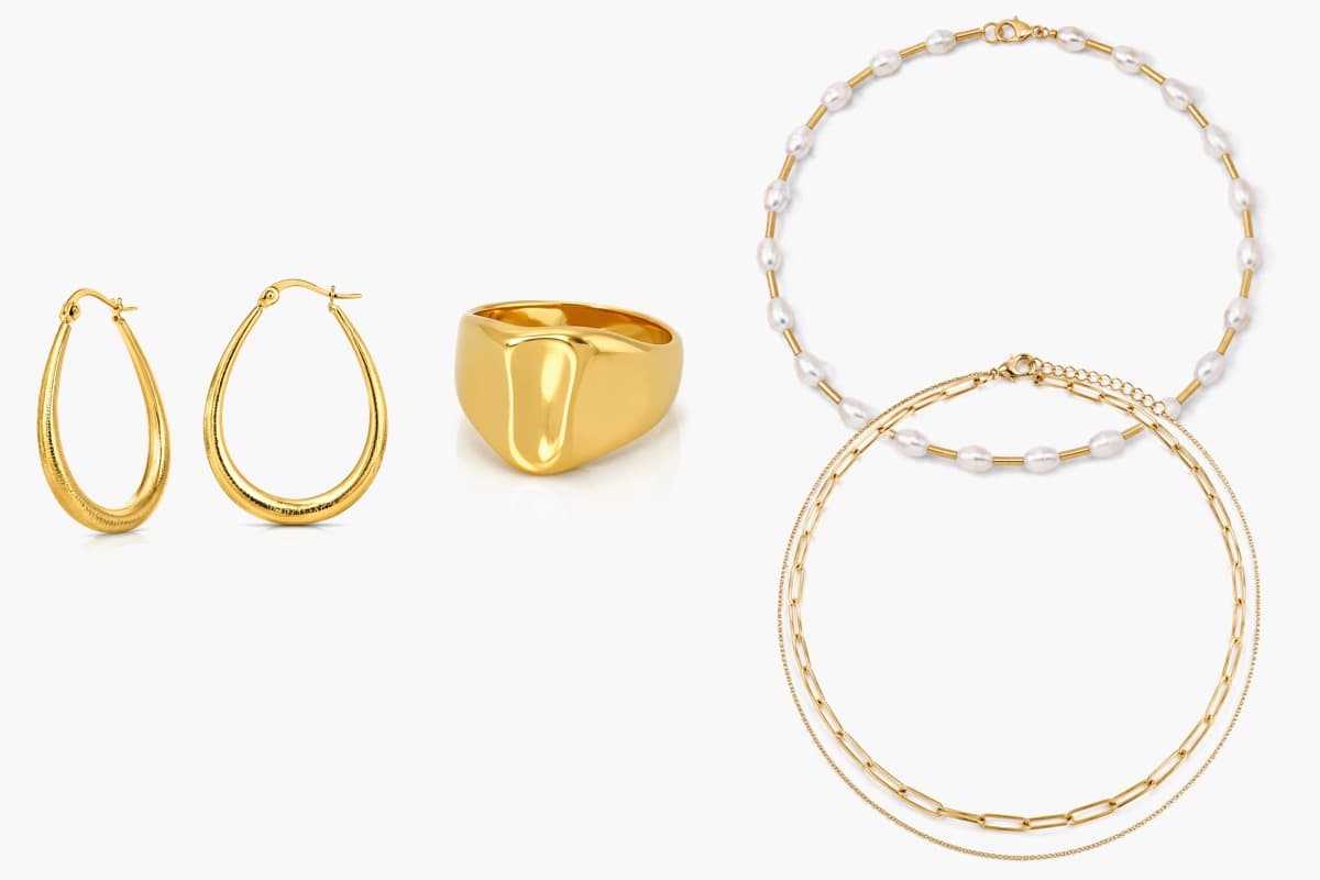 Textured Teardrop Hoop Earrings