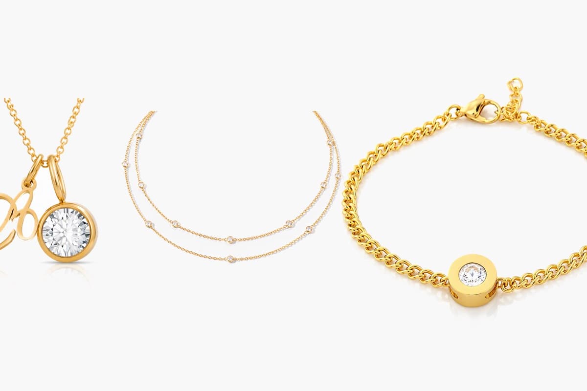Dainty Initial Letter Pendant Necklace