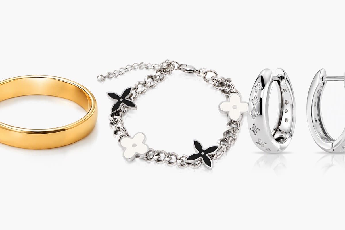 Star Hoop Earrings