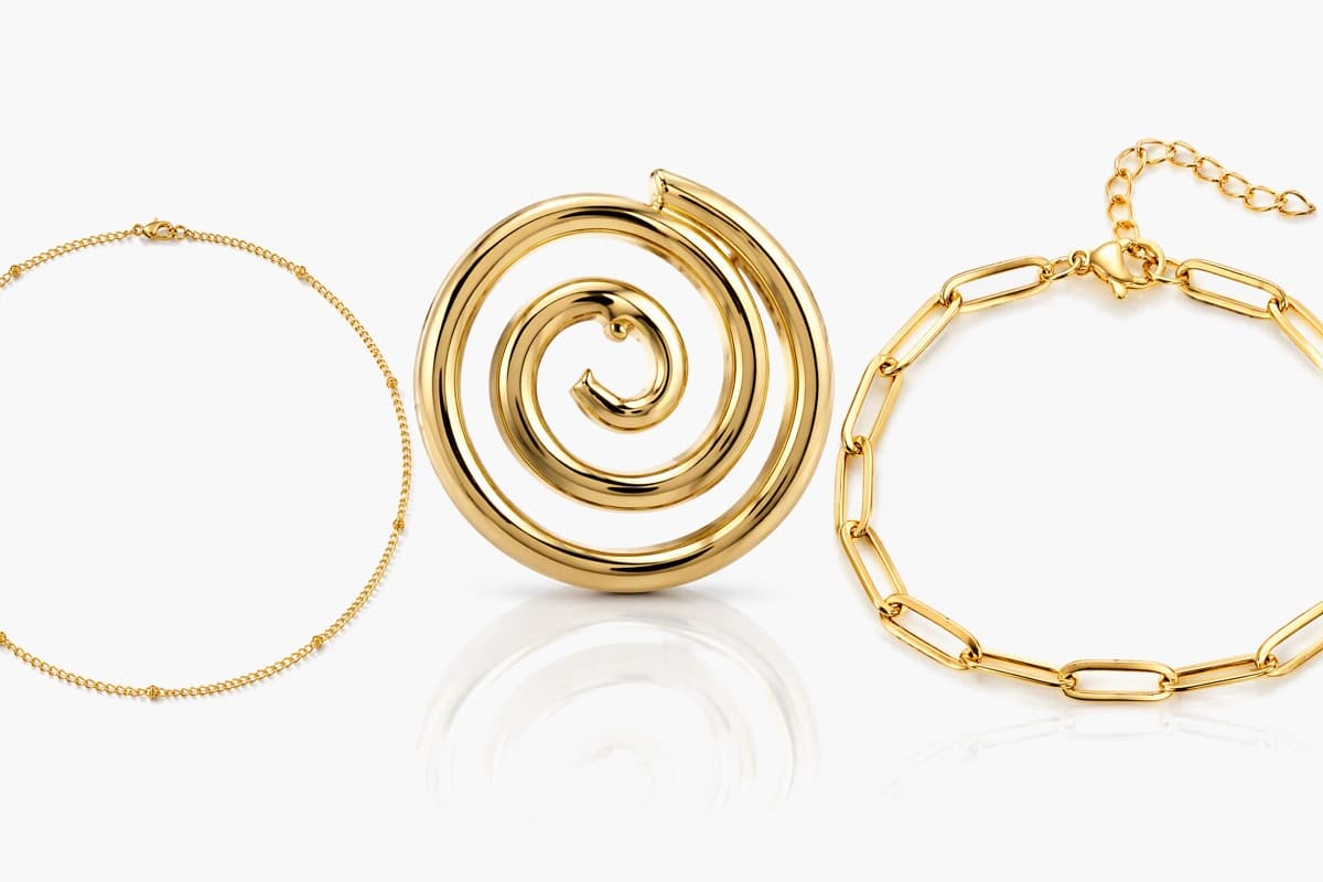 Minimalist Spiral Stud Earrings
