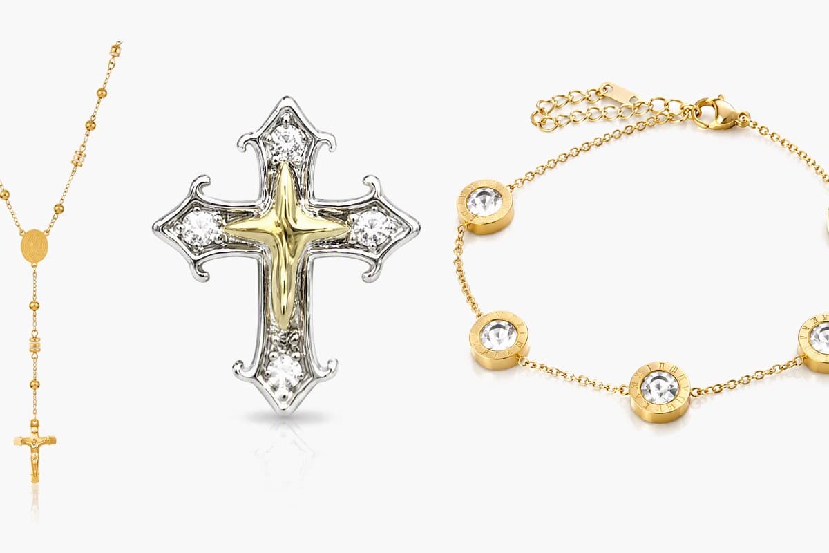 Dainty Cross Stud Earrings