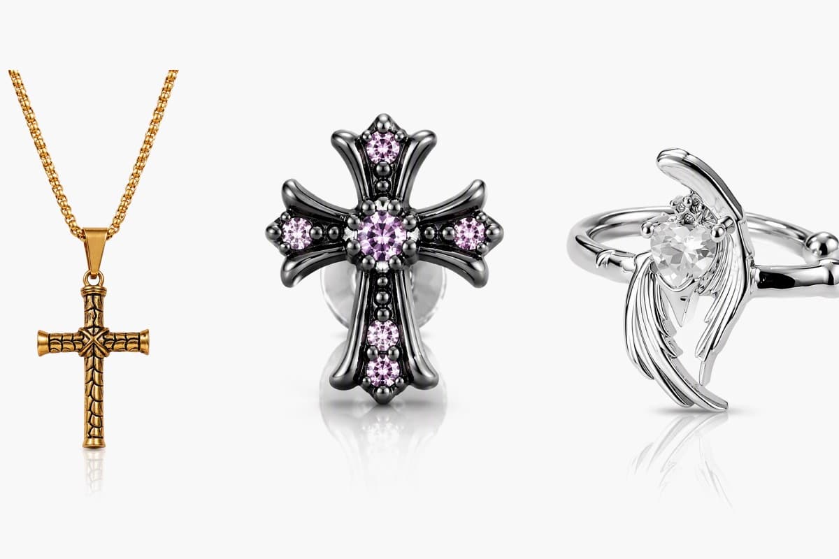 Cross Stud Earrings