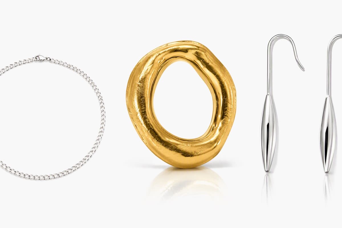 Chunky Organic Oval Hoop Earrings
