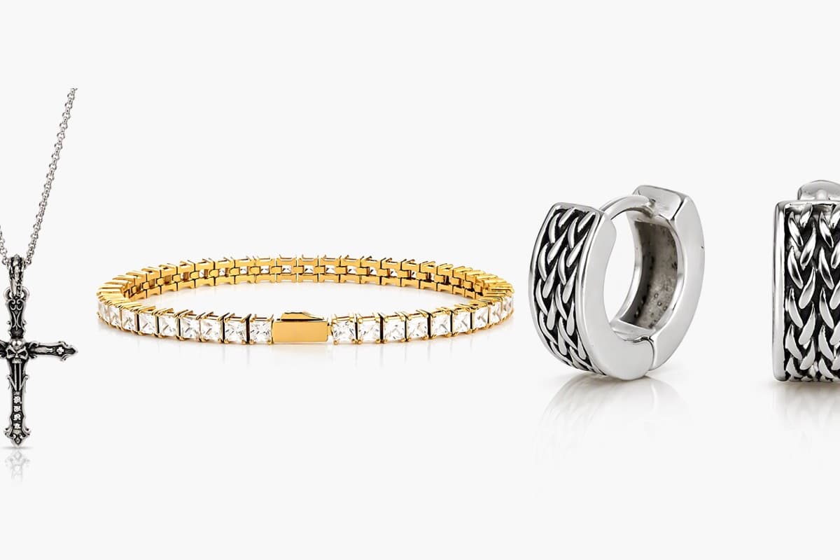 Vintage Cross Hoop Earrings