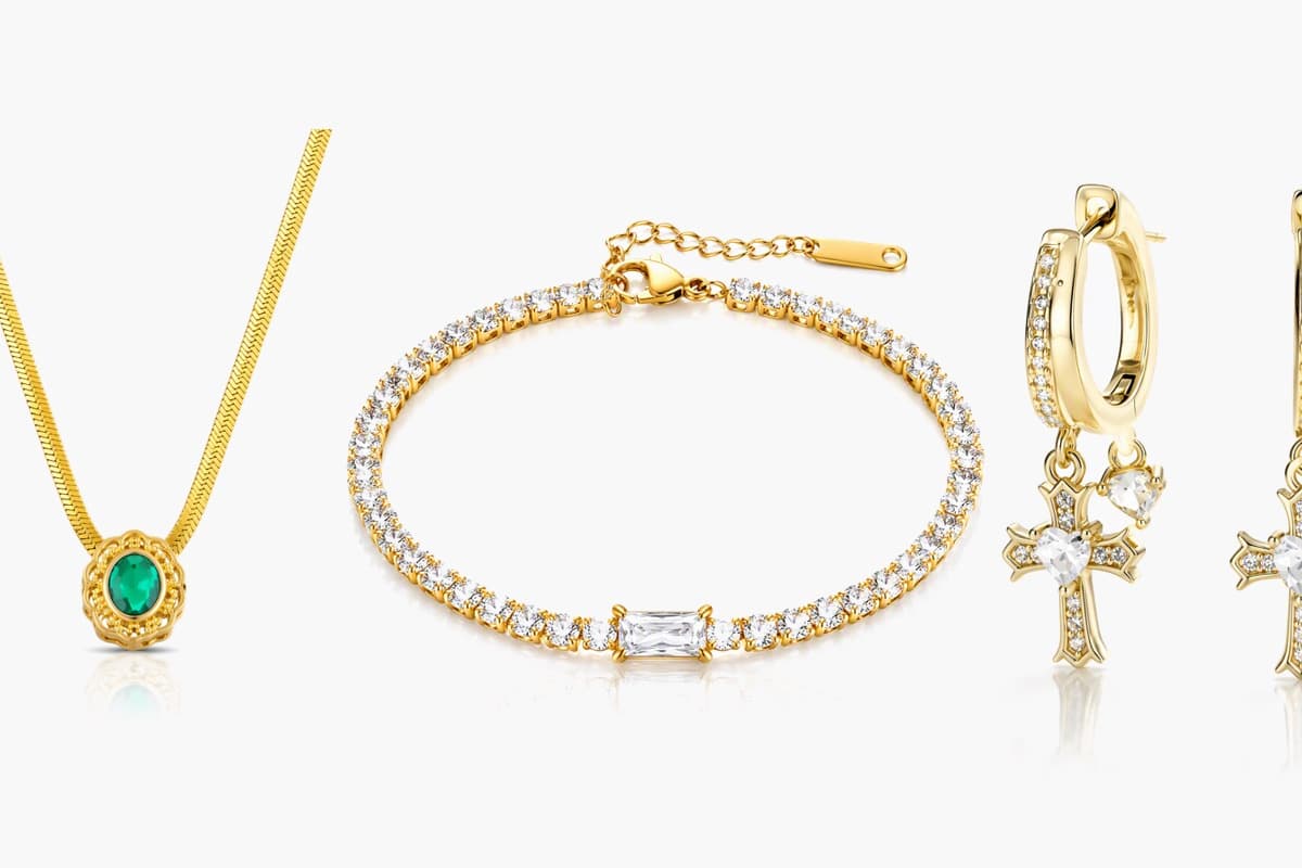 Trendy Cross Charm Hoop Earrings