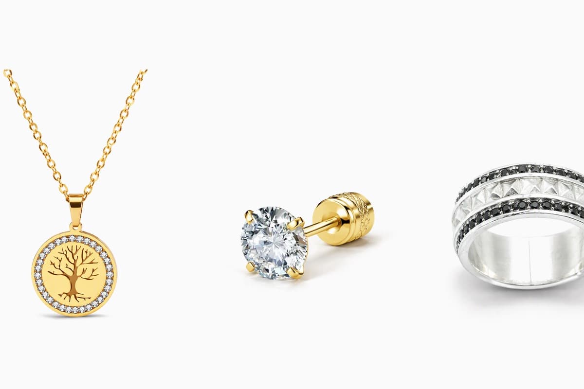 Dainty Single Stone Stud Earrings
