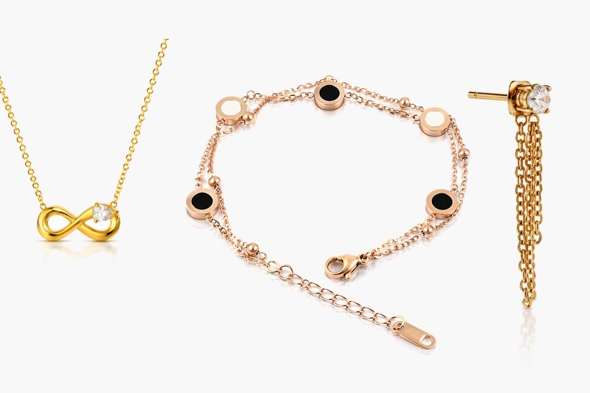 Dainty Chain Drop Earrings