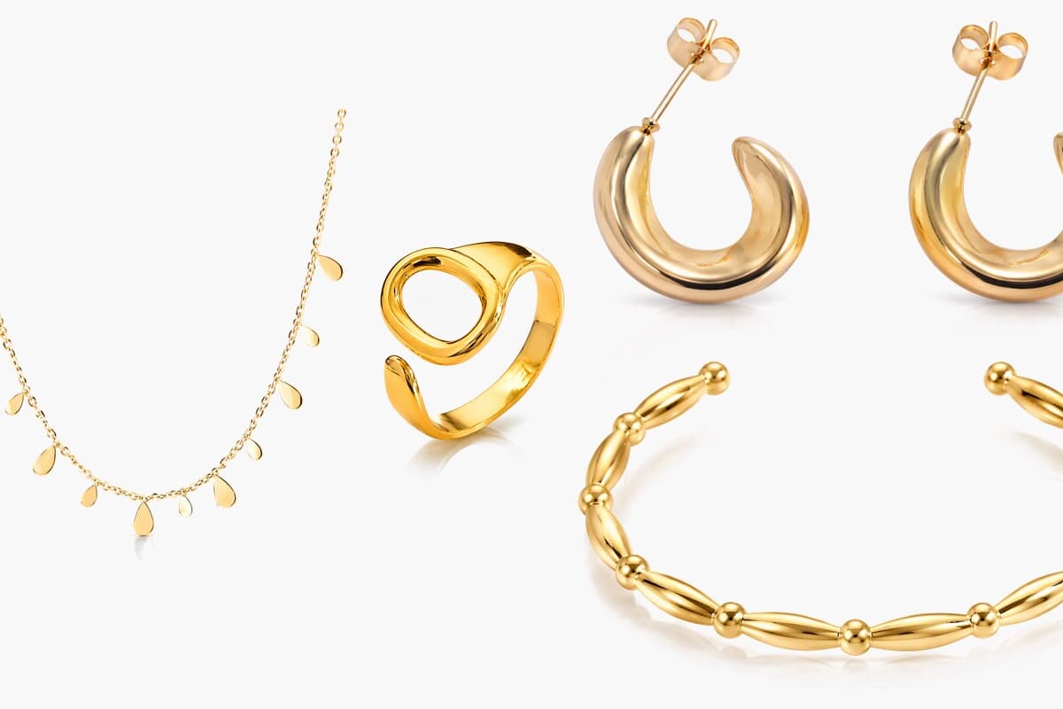 Chunky Crescent Moon Hoop Earrings