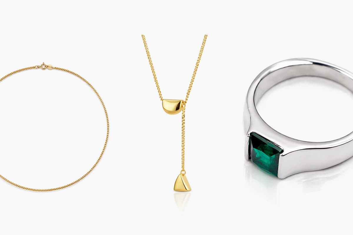 Minimalist Teardrop And Bar Pendant Necklace