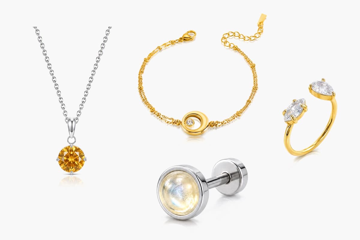 Dainty Round Stud Earrings