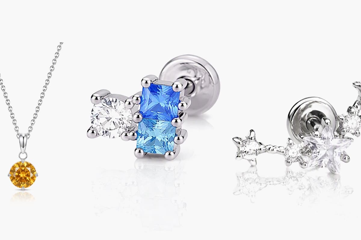 Dainty Star Cluster Stud Earrings