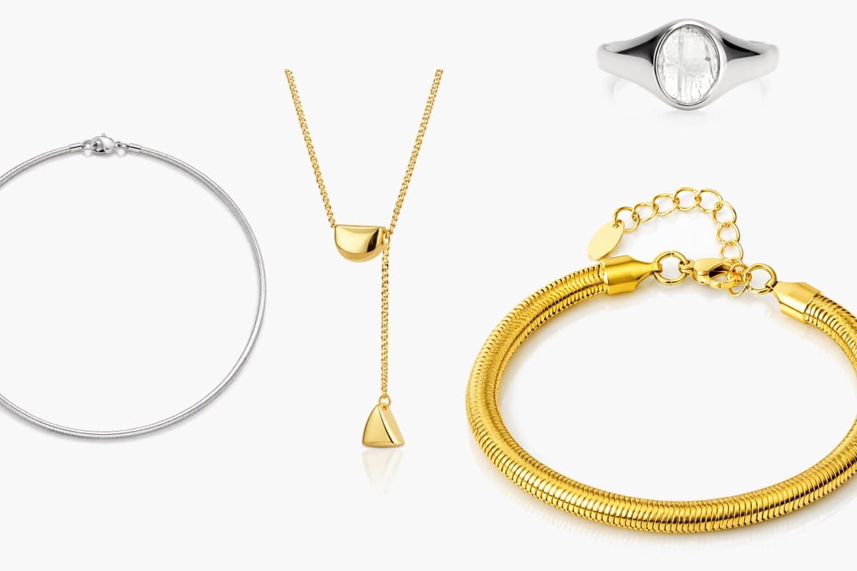Minimalist Teardrop And Bar Pendant Necklace