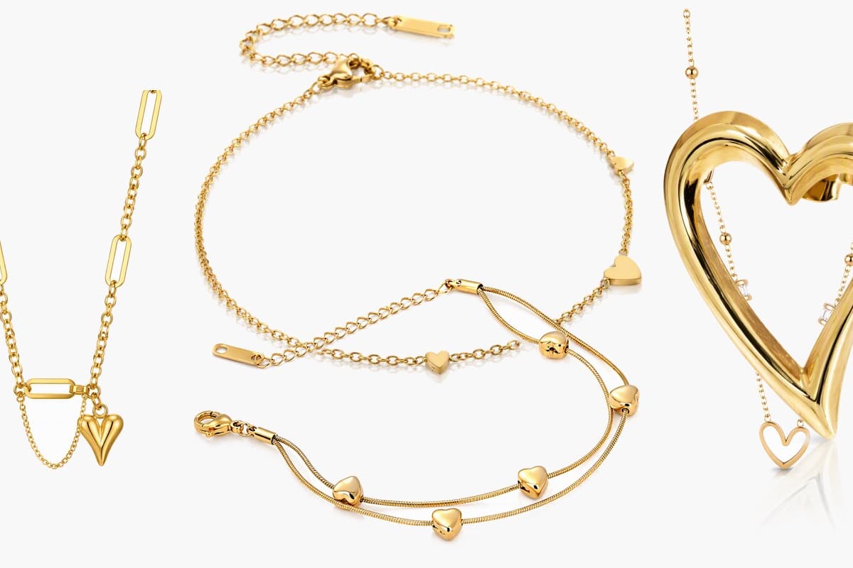 Trendy Heart Charm Necklace