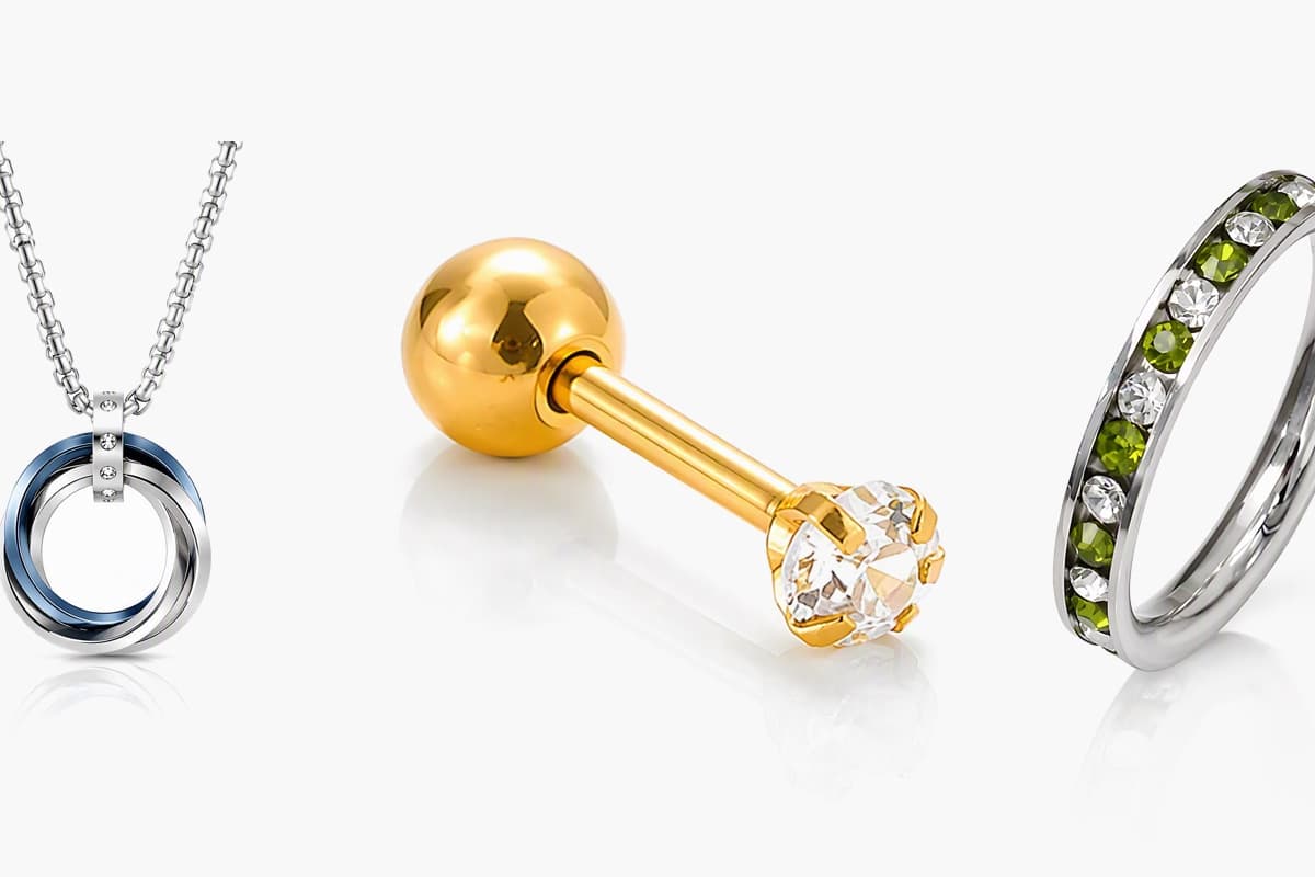 Dainty Heart Gem Stud Earrings