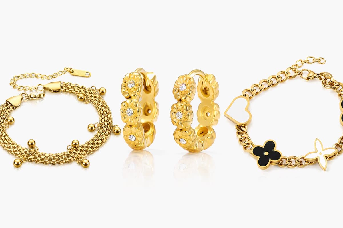 Heart And Flower Charm Bracelet
