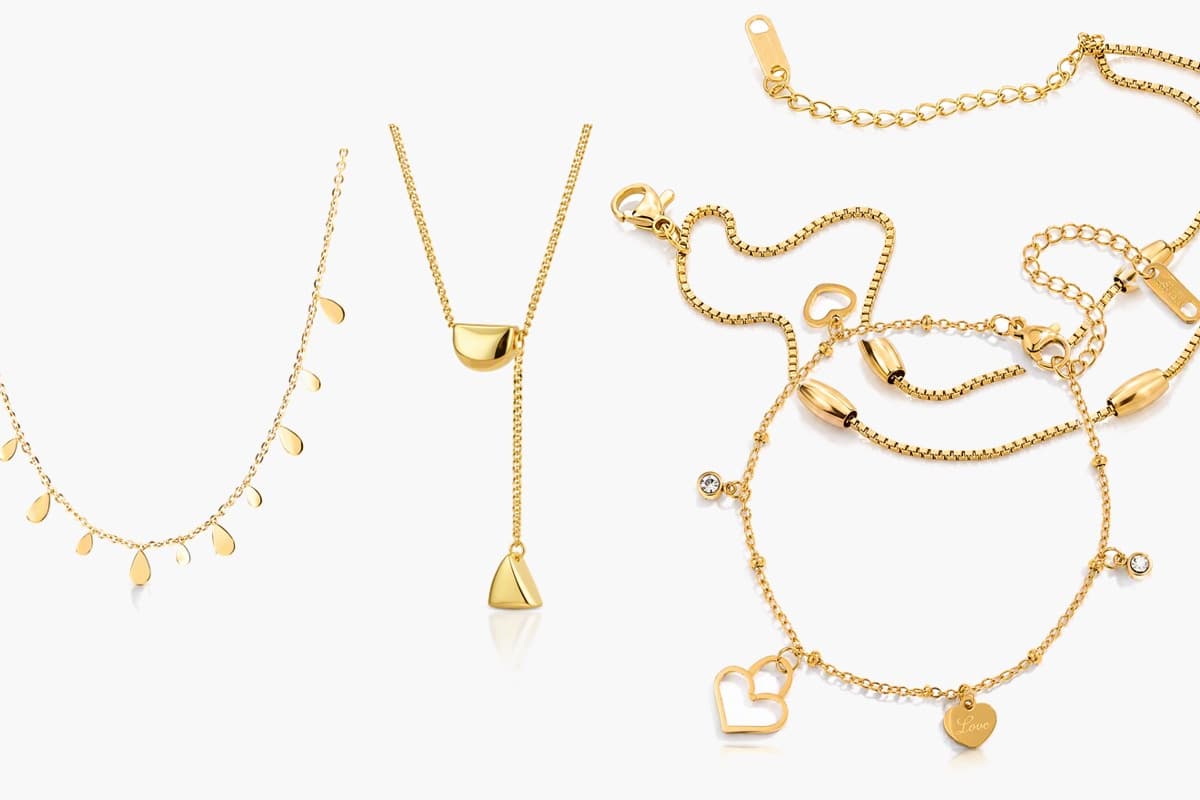 Dainty Teardrop Charm Necklace