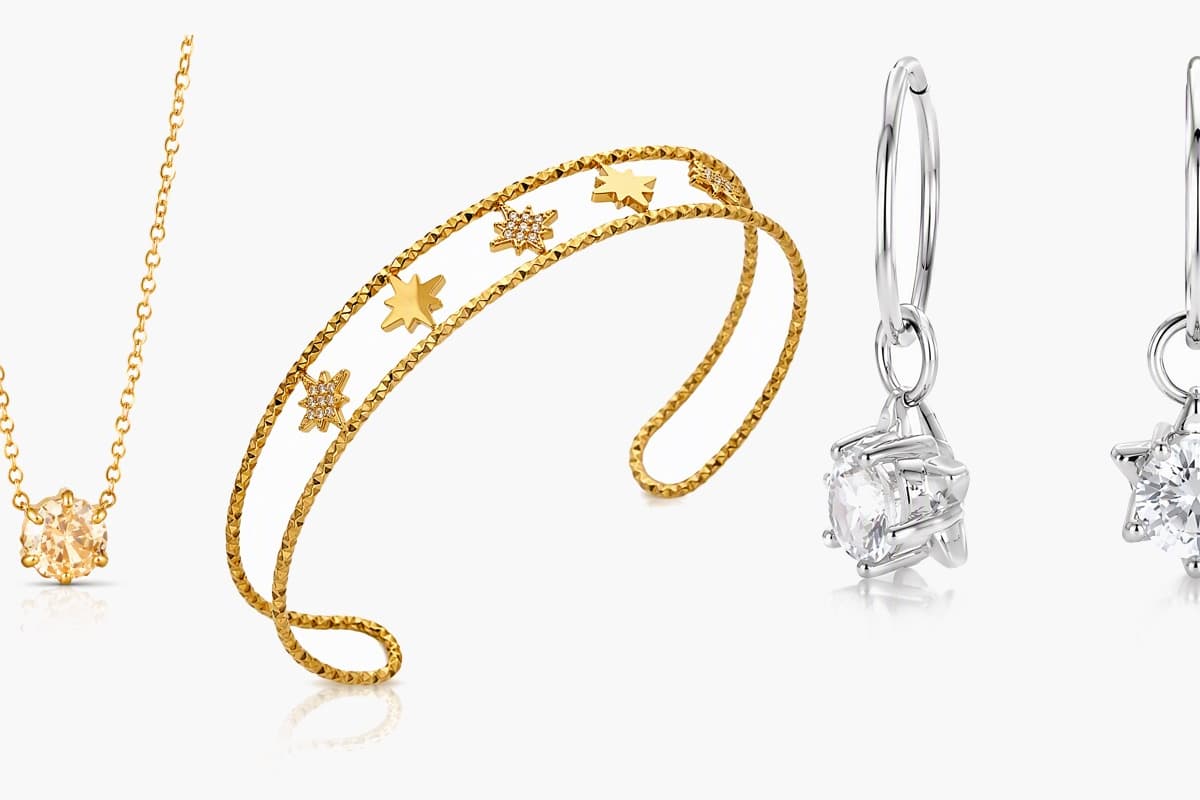 Cute Star Charm Hoop Earrings