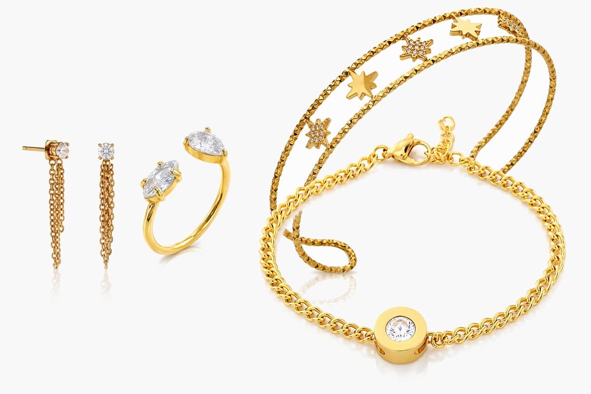 Dainty Chain Drop Earrings