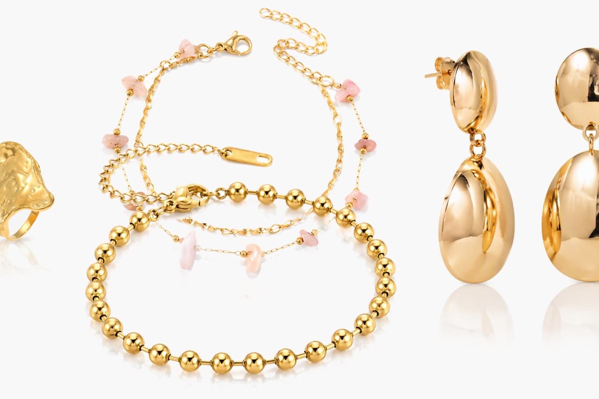 Double Oval Drop Earrings