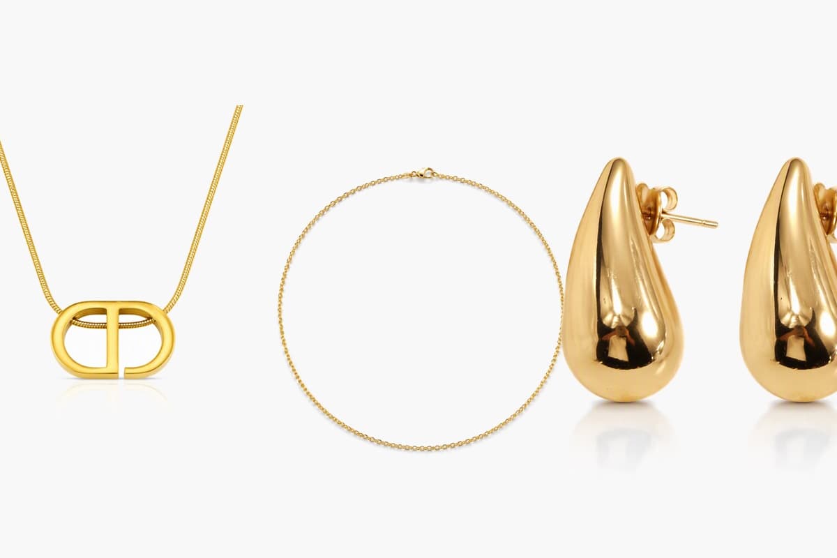 Teardrop Stud Earrings