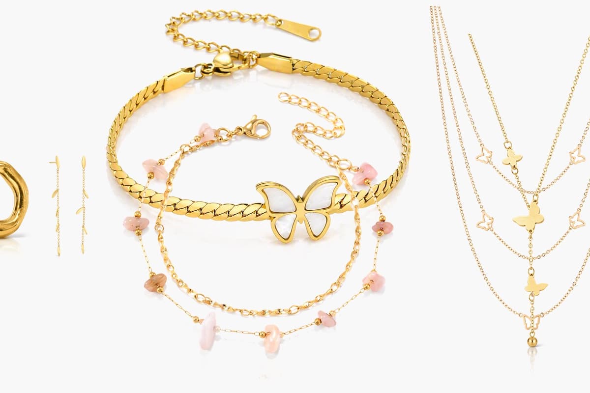 Dainty Butterfly Charm Necklace