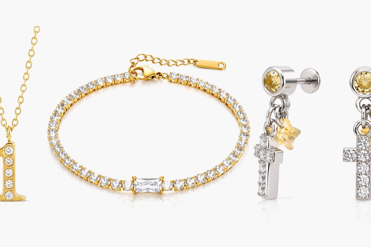 Dainty Cross Drop Earrings